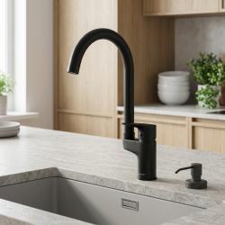 black-kitchen-faucet-modern-design